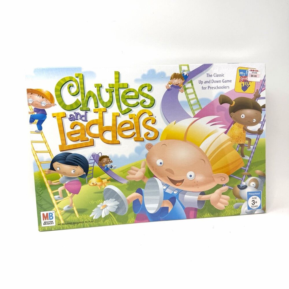 Vtg Chutes And Ladders Classic Board Game Milton Bradley Hasbro 2005 New Sealed